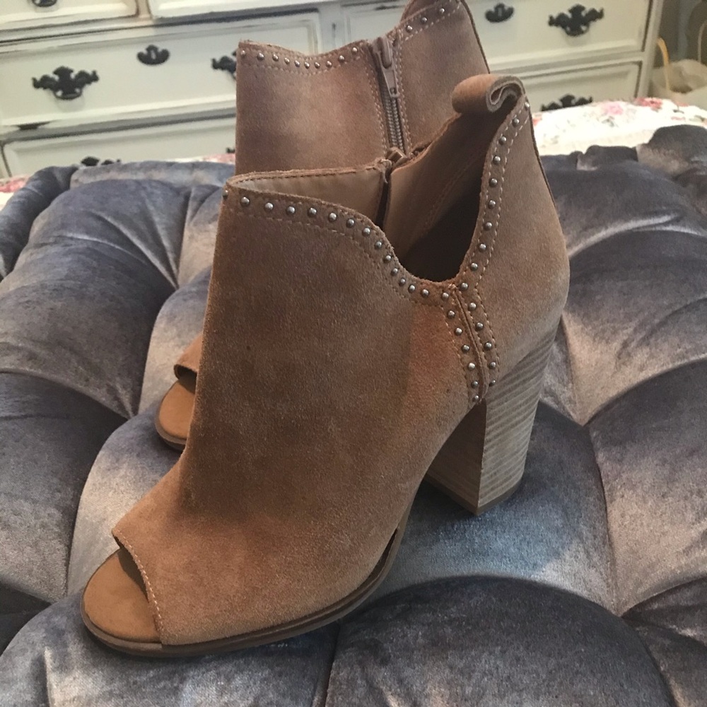 Lucky Brand Peep Toe Booties